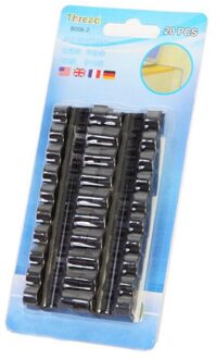 CTREE 20Pcs 3M zelfklevende Draad Houder Clip Lijn Vaststelling Kaart Kantoor Kabel Data Kabel Draad Opslag finisher Vaste Clip C857 C857 zwart