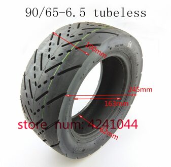 Cts 49cc Pocket Bike Wiel Banden 90/65-6.5 Voorwiel Tubeless Vacuüm Banden Voor Pocket Bike 47cc 49cc