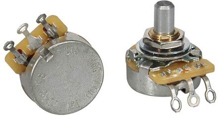 CTS USA CTS1MEG-A58 potentiometer, short .250" bushing for pg mount, 3/8" diam. 1000K audio solid shaft