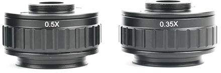 CTV 0.35X/0.5X Focus Adjustable C Mount Adapter 38MM Ring For New Type Of Trinocular Stereo Microscope Set