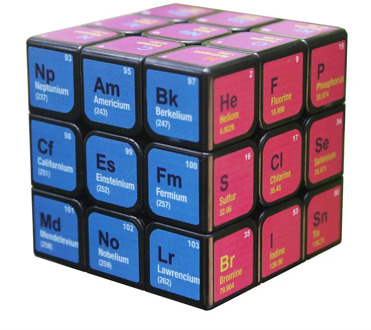 Cube Chemical Element Periodic Table 3rd-order Cube Learning Formula Brain Teaser Twist Megaminx Magic Cube Puzzle Toy
