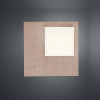 Cube LED plafondlamp 8W, rosegoud koper