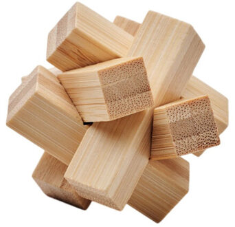 Cubenats bamboe ster hersentrainingsspel Bruin/groen - One size