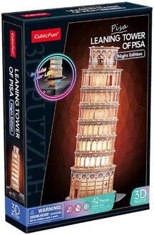 CubicFun Pisa (Night Edition) - 3D Puzzel (42 stukjes)