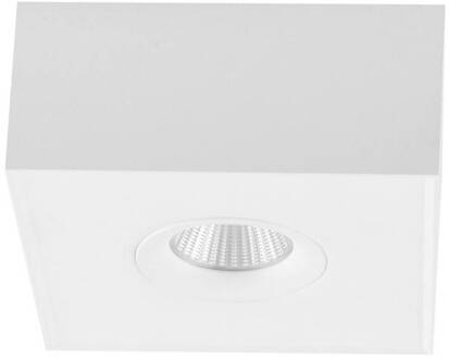 Cubito LED plafondlamp, 1-lamp wit, transparant