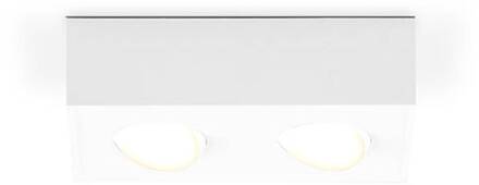 Cubito LED plafondlamp, 2-lamps wit
