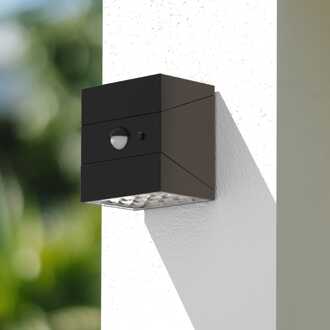 Cubos Solar LED Wandlamp - 2.5W 300lm - 2700K/4000K/6000K - IP65 - Zwart - Downlight