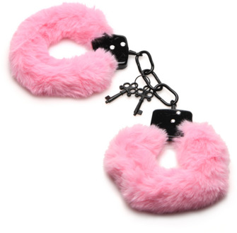 Cuffed in Fur - Furry Handcuffs - Roze - Cuffed in Fur - Furry Handcuffs - Roze