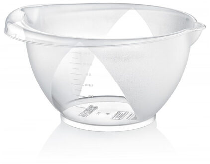 Cuisine Elegance 1x Kunststof beslagkommen/mengkommen 3 liter transparant - Mengkommen