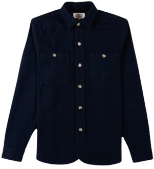 Cuisse De Grenouille Paris Shirt, Donkerblauw, 100% Katoen Cuisse de Grenouille , Black , Heren - Xl,L,M,S,Xs