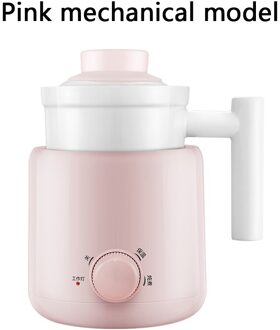 Cukyi 0.6L Huishouden Pap Stoven Soep Cup Keramische Elektrische Verwarming Braadpan Pot Mini Vogelnest Dessert Kookpan 220V Mechanical model