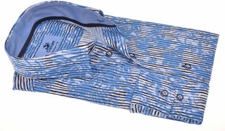 Culture overhemd Modern Fit streep Blauw (214897 - 34)