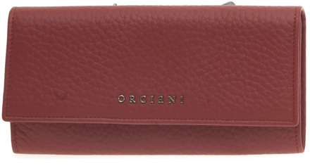 Cuoio Dames Portemonnees Orciani , Red , Dames - ONE Size