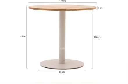 Cuore bartafel ø120cm (h:105cm) - Laagste prijsgarantie! Taupe