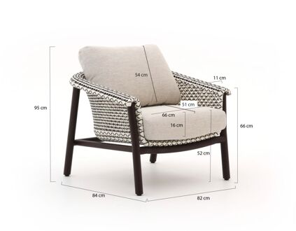 Cuore low dining tuinstoel - Laagste prijsgarantie! Taupe