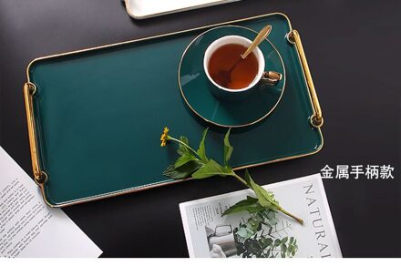 Cup Lade Voor Holding Theekopjes Europese Keramische Lade Rechthoekige Voor Binnenlandse Water Cup En Thee Set Blauw