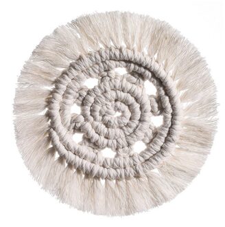 Cup Pad Antislip Isolatie Matten Pure Handgemaakte Katoenen Gevlochten Macrame Tafelkleed Tafel Mat Keuken Accessoires Multi-Gebruik pads GT023