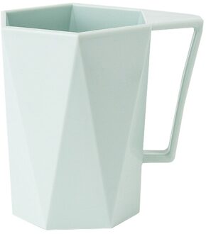 Cup Persoonlijkheid Melk Sap Citroen Mok Koffie Thee Herbruikbare Plastic Beker Multipurpose Koffie Kopjes Thee Kopjes Sap Cups Kubek munt groen