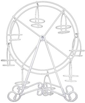 Cupcake Display Stand Houder Gebak Ferris Wielen Dessert Dienblad Voor Wedding Party Meubels Accessoires wit