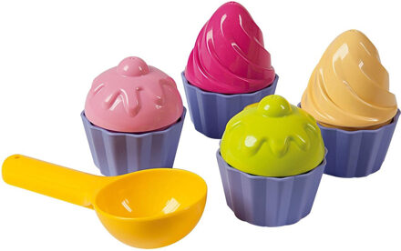 Cupcake strandset - 9-delig Multikleur