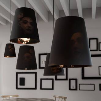 Cupido hanglamp met kap Ø 26 cm antraciet, zwart mat