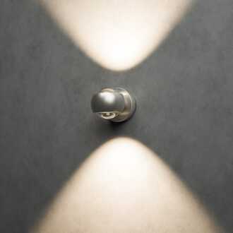 Cupo Smart wandlamp RGBWW IP54 Zilver WiFi + Ble Up and