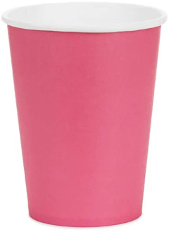 Cups Dark Pink 250ml (6st) Roze