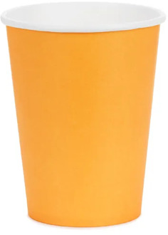 Cups Licht Oranje 250ml (6st)