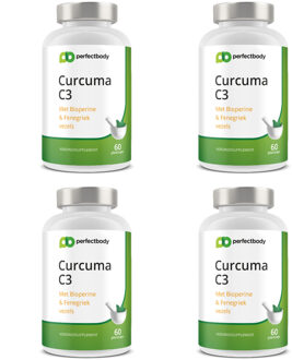 Curcuma (kurkuma) Capsules 4-pack - 240 Plantcaps - PerfectBody.nl