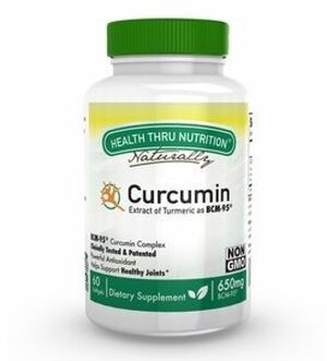 Curcumin 650 mg BCM-95 (non-GMO) (60 Softgels) - Health Thru Nutrition