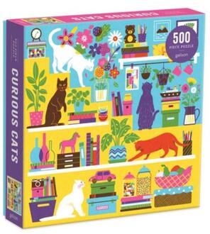 Curious Cats 500 Piece Puzzle -  Galison (ISBN: 9780735366503)