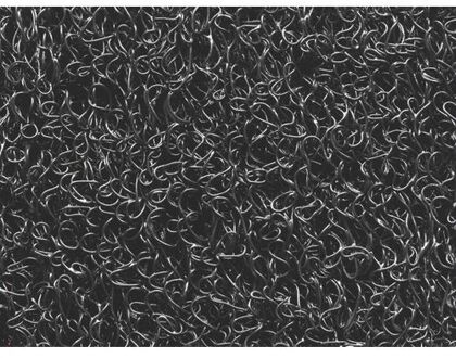 Curly black 40x60 Zwart