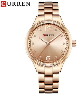CURREN Brand Fashion Dress Quartz Ladies Watch Crystals Full Steel Wristwatches Women Gifts Clock Relogio Feminino