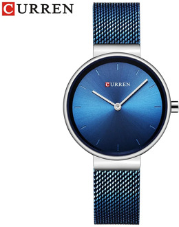 CURREN Fashion Casual Simple Quartz Women Wristwatch Popular Female Clock Stainless Steel Watch Montre Femme Relogio Feminino