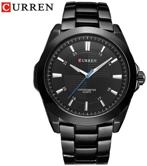 CURREN Fashion Creative Dial Watches Classic Business Full Steel Band Wristwatch Waterproof Quartz Male Clock Relogio Masculino