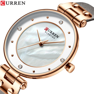 CURREN Fashion Luxury Brand Women Quartz Watch Creative Ladies Wrist Watches for Female Clock Relogio Feminino Leather Watch