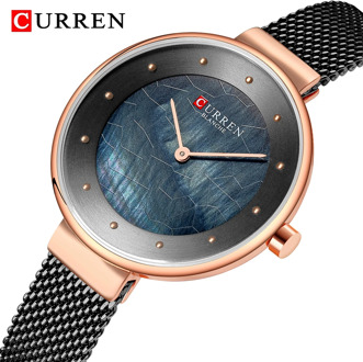 CURREN Fashion Luxury Brand Women Quartz Watch Mesh Belt Thin Ladies Wrist Watch For Montre Femme 2020 Female Bracelets Watches