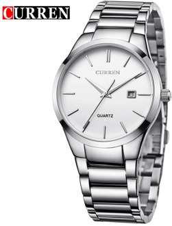 CURREN Luxury Classic Fashion Business Men Watches Display Date Quartz-watch Wristwatch Stainless Steel Male Clock Reloj Hombre