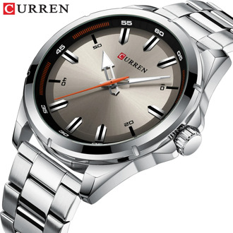 CURREN Stainless steel Men's Watches Simple Quartz Wristwatch Military Army Clock Male Relogio Masculino