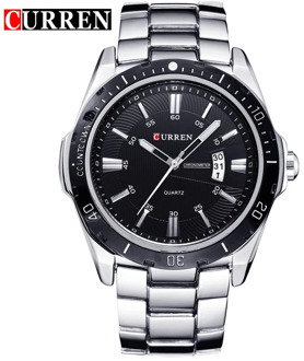 CURREN Top Brand Luxury Fashion&Casual Business Quartz Men Watches Display Date Full Steel Band Wristwatch Male Clock Relojes