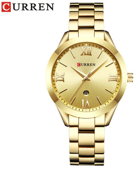 CURREN Top Luxury Brand Women Quartz Watch Ladies wristwatches Display Date Dress Female Clock montre femme reloj mujer