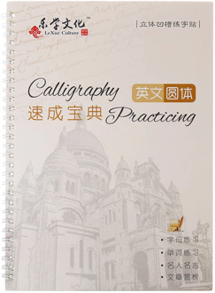 Cursive Writing English Calligraphy Copybook For Adult Children Exercise Groove Handwriting Practice Book #326