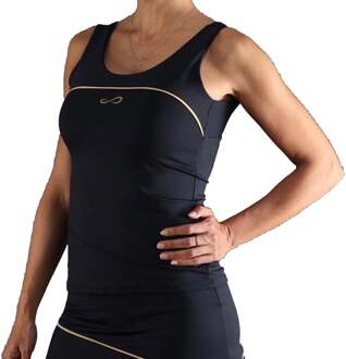 Curve Tanktop Dames-Zwart - S