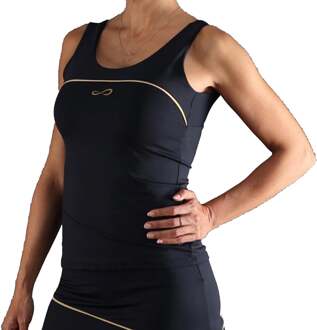 Curve Tanktop Dames-Zwart - XS,S,M,L,XL