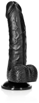 Curved Realistic Dildo with Balls and Suction Cup - 6 / 15,5 cm