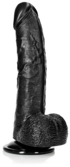 Curved Realistic Dildo with Balls and Suction Cup - 8 / 20,5 cm