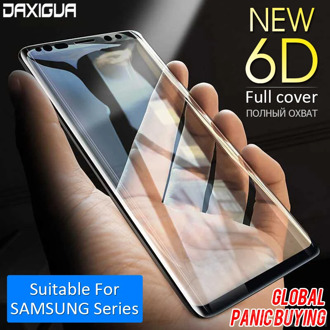 Curved Tempered Glass For Samsung Galaxy S8 S9 Plus Note8 Note9 Screen Protector Glass On For Samsung S8 S9 Edge Protection Film