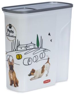 Curver Hond - Voercontainer - 28x12x28 cm - Wit - 6 L