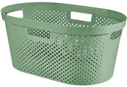 Curver Infinity Dots wasmand - 40L - groen