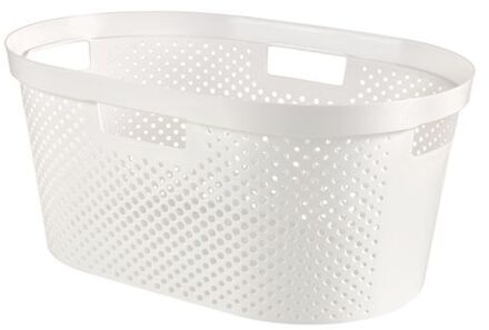 Curver Infinity Dots wasmand - 40L - wit